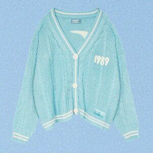 Official Taylor Swift 1989 Cardigan *Limited Edition* NEW with Confetti -XS/S